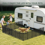 Thickened Outdoor Dog Fence, 40" H, 16 Panels for Yard & Camping