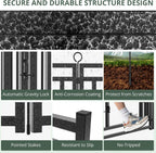 Thickened Outdoor Dog Fence, 40" H, 16 Panels for Yard & Camping