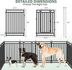 Thickened Outdoor Dog Fence, 40" H, 16 Panels for Yard & Camping