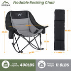 Oversized Portable Rocking Camp Chair | 400lbs Capacity