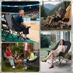 Oversized Portable Rocking Camp Chair | 400lbs Capacity