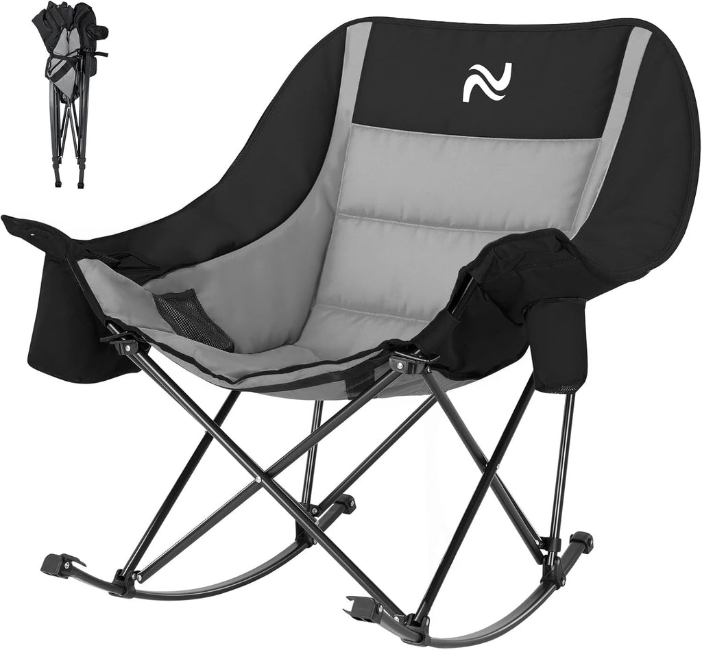 Oversized Portable Rocking Camp Chair | 400lbs Capacity